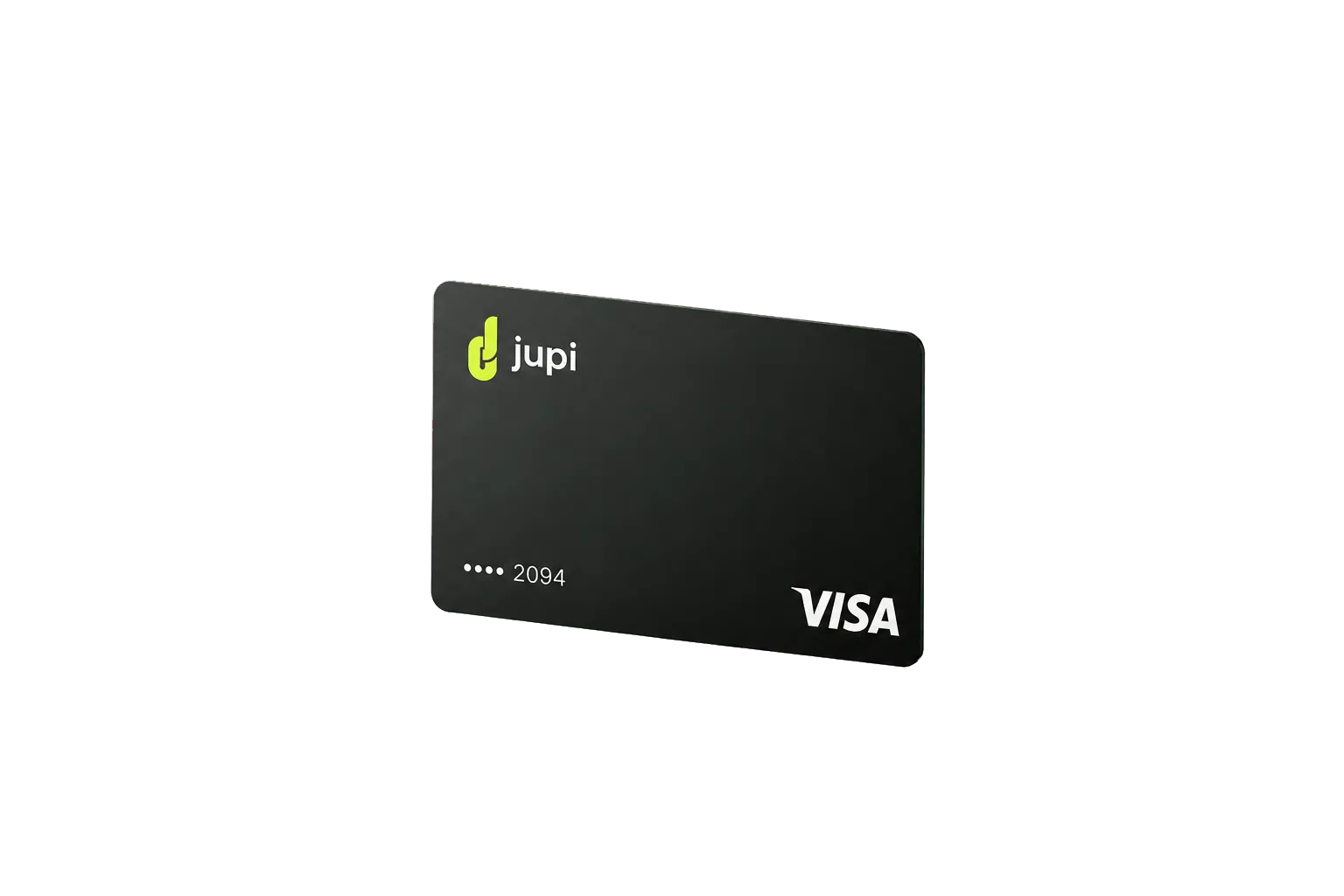 Black Jupi Visa card mockup